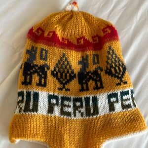 Reversible toddler beanie hat from Peru